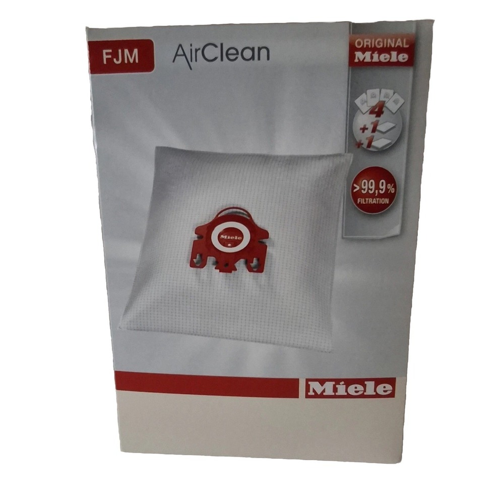 Miele FJM AirClean Filter Bags & Filters. New & Sealed. Box Of 4
